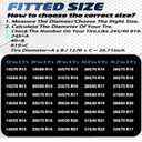 Tire Covers 4 Pack, Trailer,RV,Camper,Truc,SUV,Boat Wheel Cover for Paint Masker/Protection, Tough Covers UV Resistant Dustproof Water,Bring Windproof Buckle (FitsTire Diameters 24"-26",Silver)