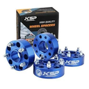 KSP 5x5 Wheel Spacers for JK XK WJ WK,2"(50mm) 5x127 Spacers with 1/220 Studs 71.5mm Bore, Hub Centric Kit for 19992010 Grand Cherokee, 20052010 Commander, 20072018 Wrangler, 4Pcs Blue