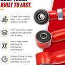 Adjustable 16" Lift Front Upper & Lower Control Arm for 19942001 Dodge Ram 1500 4WD and 19942009 Dodge Ram 2500/3500 4WD Red (2nd3rd Gen)