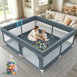 79x71 Large Baby Playpen Indoor & Outdoor Play Yard for Toddlers