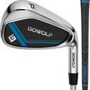 Gowolf Pitching Wedge for Men Right Hand - Golf Iron Club Premium 95g Steel Shaft with Deep Grooves for Extreme Forgiveness, Accuracy & Max Distance, Quality Rubber Grip, Great Gifts for Golfer (PW) 