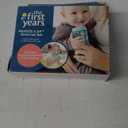 The First Years Squeeze & Sip Toddler Straw Cups - Squeezable Transition Sippy Cup with Silicone Straw - Toddler Feeding Supplies - 7 Oz - 3 Count - Ages 6 Months and Up (Green/Teal)