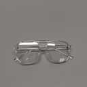 FEISEDY Blue Light Blocking Glasses Fake Nerd Clear Square Computer Lightweight Pilot Glasses Frame Oversized B2866