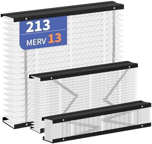2-Pack 213 Filter Replacement Compatible with AprilAire 213 Whole House Air Purifiers Models,1210,1620,2210,2216,3210,4200,MERV 13 Furnace Filter Replacement,fit for 20x25x4 Furnace