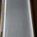 Giluta Black Sideboard Buffet Cabinet, Farmhouse Kitchen Storage Cabinets with 2 Rattan Doors, 30''H Boho Cabinet with Solid Wood Feet for Entryway, Living Room, Hallway