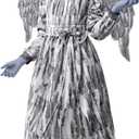 Spooktacular Creations Girls Angel Costume, Kids Halloween Sculpture Statue Pattern Costume, Fallen Angel Dress for Cosplay (Small(5-6 yrs))