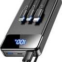 LILIO Portable Charger Power Bank60,000mAh Battery Pack, 22.5W Power Bank Fast Charging with USB Cable, Phone Charger for iPhone 17/16/15/14/13 All Series/Samsung/Android, Camping Essentials, Black