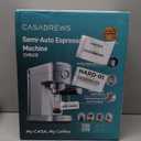 CASABREWS CM5418 Espresso Machine 20 Bar, Compact Espresso Maker with Steam Milk Frother, Stainless Steel Coffee Machine with 34oz Removable Water Tank for Cappuccino, Small Latte Machine, Silver