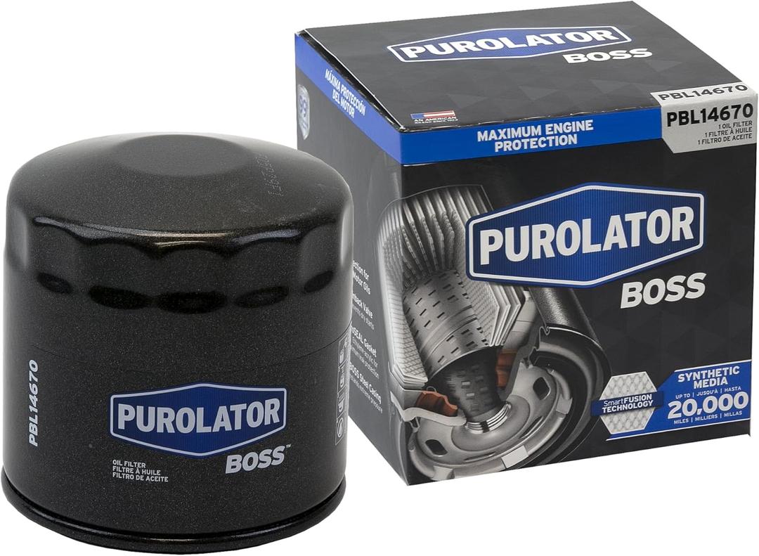 Purolator PBL14670 PurolatorBOSS Maximum Engine Protection Spin On Oil Filter Compatible With Dodge Ram 1500, Dakota, Grand Caravan, Durango, Jeep Wrangler, Grand Cherokee and Chrysler Town & Country