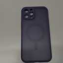 TOCOL Magnetic for iPhone 12 Pro Max Case, Upgraded Full Camera Protection, Compatible with Magsafe, Drop Protection, Translucent Matte Back Bumper Phone Cover 6.7-InchMidnight Purple