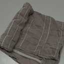 MIULEE Decorative Linen Check Throw Pillow Covers Neutral Farmhouse Vintage Pillow Covers 20x20 Set of 2 Boho Modern Winter Home Decor for Sofa Couch Bedroom Cushion Tan Taupe