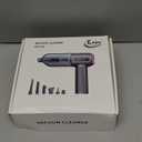 KMM Handheld Car Vacuum Cleaner, 4 in 1 Vacuum Cleaner 16000Pa Air Duster, 3-Speed Adjustable 120W High Power Vacuum Cleaner with LED Light and Multi-Nozzles for Car, Home, Office, Pet (Gray)