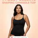SHAPERMINT Womens Tops - Scoop Neck Cami Body Shaper for Women, Shapewear Tummy Control, Camisole Tank Tops for Women (Black, L)