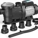 In/Above Ground Pool Pump, Self Primming High Flow (with Timer, 3HP, 8964 GPH, 115V)