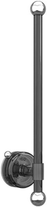 Suction Cup Paper Towel Holder, Adjustable Self Adhesive Paper Towel Holder Under Cabinet, Wall Mount Paper Roll Dispense Hook Organizer Storage Holder (Transparent Gray)