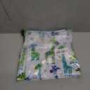 CREVENT Minky Baby Blanket for Boys, Soft Plush Receiving for Newborns - Giraffe 30x40 Inches (Light Blue)