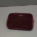 Weewooday 4 Pcs Mesh Makeup Bag Mesh Cosmetic Bag Travel Toiletry Pouch with Zipper Mini Makeup Cosmetic Purse for Daily Accessory(Small, Large, Medium,Wine Red) (Variety Pack)