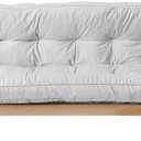 Futon Mattres Full Size 6",Flannel Floor Foldable for Adults,Floor Futon Mattress,High Density Shredded Foam Filling Mattress for Bedroom,Living (Frame Not Included), 54 x 80,Gray (Grey)