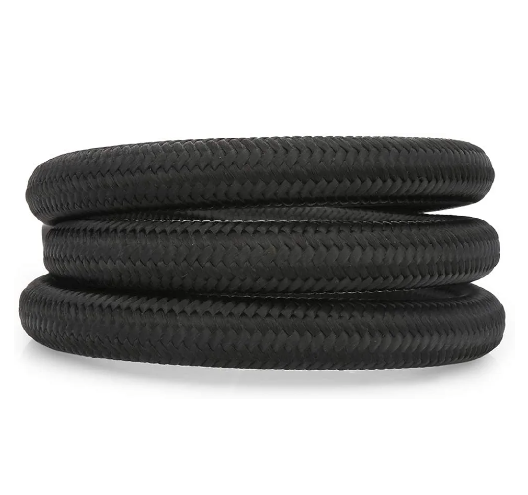 8AN Fuel Hose Line Stainless Steel Nylon Braided Oil Gas Fuel Line Hose 1 Meter, Pack of 2 8AN Fuel Hose Line Stainless Steel Nylon Braided Oil Gas Fuel Line Hose 1 Meter, Pack of 2