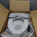 TOTO WASHLET S5 Electronic Bidet Toilet Seat with Instantaneous Water Heating, PREMIST and EWATER+ Wand Cleaning, Elongated, Cotton White - SW3446#01