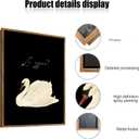 2 x EAGLOG Vintage Framed-White Swan Wall Art,Farmhouse Animal Canvas Print,Black And White Cottagecore Picture,Eclectic Rustic Artwork,Moody Painting Wall Decor for Living Room Bedroom Office 8x10in