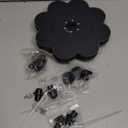 Yzert Solar Fountain with Colorful LED Lights & 2000 mAh Battery Flower Shape, 3.5W Solar Power Water Fountain Pump for Bird Bath, Outdoor, Garden, Pool, Pond,Hummingbirds