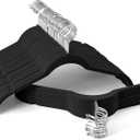 Premium Velvet Hangers 50 Pack - Space-Saving Closet Organizer for Clothes, Non-Slip Flocked Design, Ideal for Shirts and Coats (Black) (360° Swivel hook 50 Pack)