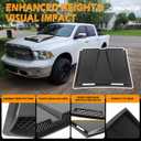 DREAMOTOR Hood Scoops For Cars, Universal Hood Scoop Vents, Automotive Hood Scoops for Trucks Compatible with F150 F250 F350 GMC Sierra 1500 2500 Dodge Ram 1500 2500 Toyota Tundra Jeep Wrangler