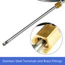 Boat Steering Cable 16 Feet Steering Cable 16' SSC6216 Outboard Rotary Steering Cable System for Most Single Station Boats