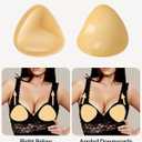 CIRLOSO Sticky Bra Push Up  Double Sided Adhesive Bras Inserts,Instant Lift Bra Pads for Enhanced Cleavage Beige