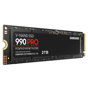 Samsung 990 PRO SSD 2TB NVMe M.2 PCIe Gen4, M.2 2280 Internal Solid State Hard Drive, Seq. Read Speeds Up to 7,450 MB/s for High End Computing, Gaming, and Heavy Duty Workstations, MZ-V9P2T0B/AM