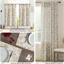JINCHAN Linen Floral Fall Placemats Set of 4 Cloth Table Mats Rustic Cottagecore Jacobean Outdoor Seasonal for Kitchen Dining Table Decor Washable Tablemats 13x19 Inch Taupe