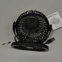 SWEETFULL USB Desk Fan Small Quiet - 3 Speeds Mini Personal Portable Fan 360 Rotation Adjustable, 5.5 Inch Office Table Cooling Gadgets on Desktop (Black)