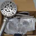 Nickel 2.5GPM Shower Head with Handheld High Pressure: 10 Rainfall Shower Head & HandHeld Shower Head, 10 Spray Settings Detachable Shower Head with ON/OFF Switch and 15-Stage Filter