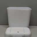 JOYBOS Bathroom Trash Can with Lid, 3 Gallon Small Garbage Can, 10L Dogproof Slim Plastic Narrow Trash Bin with Popup Lid for Toilet, Office, Bedroom, Living Room, White