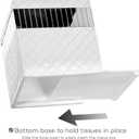 Creative Scents Quilted Mirror 6 Piece Bathroom Accessories Set