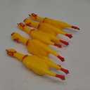 Zddaoole 5 Pcs Large Screaming Chicken Dog Toys,Yellow Rubber Chicken 12 inch,Squeeze Squeaky and Screaming Chicken,Prank Novelty Toy for Kids or Adults