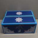 fanquare Blue Flowers Porcelain Tea Set, Tea Cup and Saucer Set Service for 6, Wedding Tea Set with Sugar Bowl Cream Pitcher, Floral Coffee Set for Tea Party