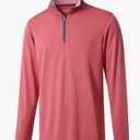 M MAELREG Quarter Zip Golf Pullover Men Dry Fit Long Sleeve Performance Wicking Mock Neck 1/4 Zip Pullover Mens Sweatshirt, L