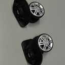 Zoofen Luggage Wheels Replacement 1 Pair Luggage Repair Wheels Suitcase Roller Trolley Caster with 4 Screw Holes(ZA81)