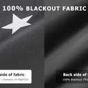 LazBlinds 100% Blackout Roller Shades, No Tools No Drill Cordless Blinds for Windows, Thermal Insulated UV Protection Privacy Window Shades for Bedroom (35''W x 72''H, Stars)
