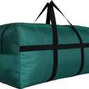 Extra Large Storage Duffle Bag with Zippers and Handles, Big Foldable Duffle Bag for Travel (Green), Size: XX-Large - 42"(L) X 13.5"(W) X 23"(H)