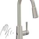 Moen 7622EVSRS Cia Smart Faucet Touchless Pull Down Sprayer Kitchen Faucet with Voice Control and Power Boost, Includes Optional Chrome Accents, Spot Resist Stainless