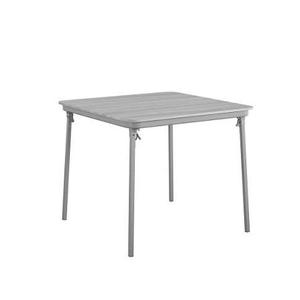 2.83-ft x 2.83-ft Gray Composite Square Indoor Folding Card Table 4 -Person