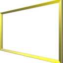 Aluminum Alloy Decorative Frame case for Echo Show 21 (Yellow Golden)
