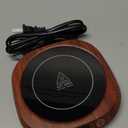 Coffee Mug Warmer - Coffee Cup Warmer for Desk Auto Shut Off, Smart Electric Candle Warmer Beverage Warmer for Coffee, Tea, Water, Milk and Coco, 5 Temperature Settings & 1-12H Timer (Wood Grain)