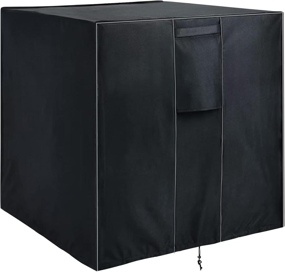 WLEAFJ Air Conditioner Cover for Outside Units, Heavy Duty AC Unit Cover Outdoor for Winter Fits up to 26 x 26 x 32 inches