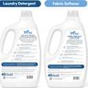 Clean Revolution Pet Hair Remover Laundry System 2-pack: Laundry Detergent + Fabric Softener with HairLift Technology, Fragrance-Free, 6 Natural Enzymes, Removes Pet Hair, Stains & Odors, 40 Oz Each