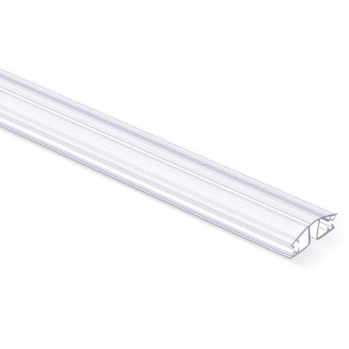 Maasechs 4 Pack Living Hinge for Golf Cart Windshield Piano Drum Shield Cuttable Clear PVC Living Hinge(24 Inch)