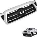 Front Bumper Upper Grille Chrome Shell with Black Insert Replacement for Tacoma 2005-2011 5310004360